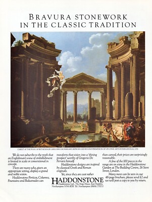 GREGORIO DE FERRARIS Christ At The Pool Of Bethesda ~ Haddonstone PRINT AD ~1986