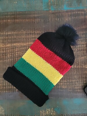 Knit Winter Beanie Removable Pom Hat Cap  NWOT 