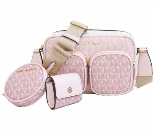 Sac Michael Kors sac à bandoulière Jet Set Item MD PKT Xbody P. BlushMulti neuf - Photo 5 sur 12