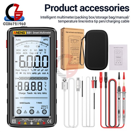 ANENG 683 682 681 Smart Digital Multimeter AC/DC Capacitance Meter Diode Tester - 第 25/30 張圖片