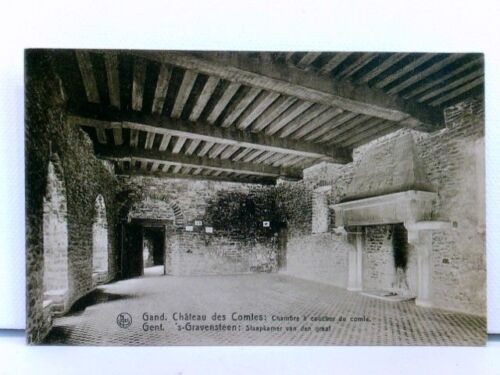 AK Gent, 's-Gravensteen: Slaapkamer van den graaf / Gand, Château des Comtes: Ch - Bild 1 von 2