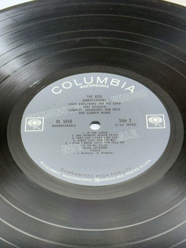 1962 The Real Ambassadors “Demonstration Record” LP OL 5850 Louis Armstrong READ - Picture 15 of 17
