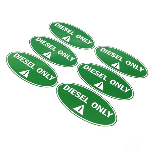 6x Diesel Only Stickers for Hassle - Free Identification of Diesel Equipment - Picture 6 of 6