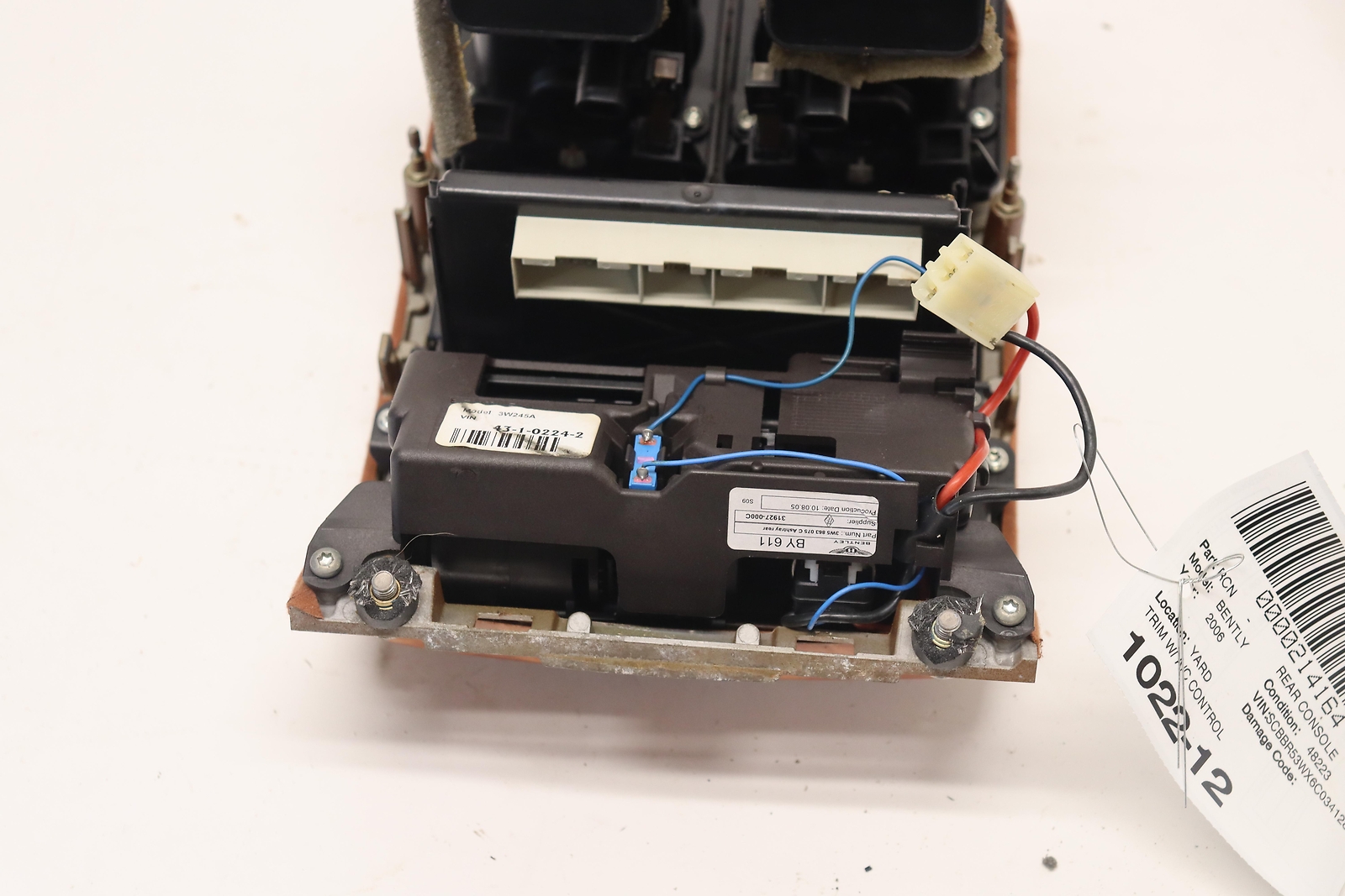 2006-2012 BENTLEY CONTINENTAL CENTER CONSOLE REAR A/C HEATER CONTROL SWITCH OEM