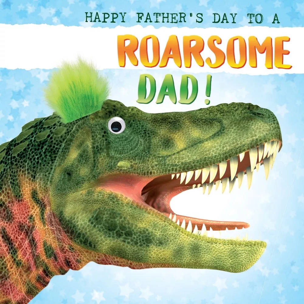 Dinosaur Father's Day Card Roarsome Father's Day 