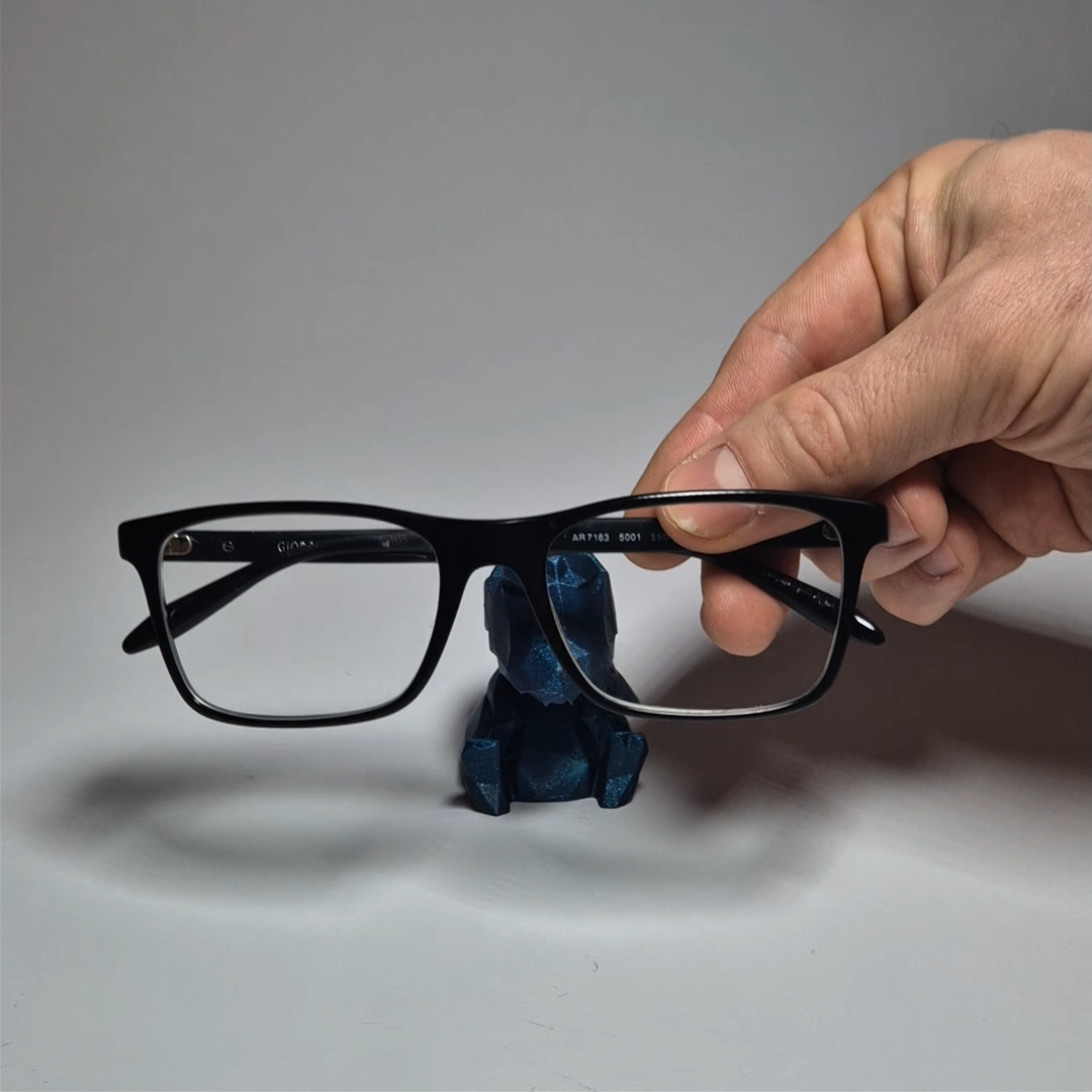 【新品未使用】bone shaped glasses holder bone shaped glasses holder.-L- / black x silver