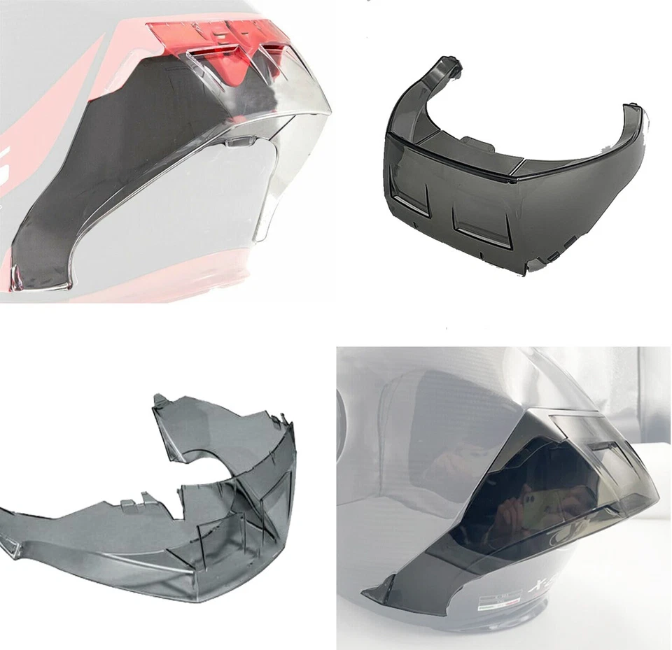 Alerón trasero aerodinámico para casco de carreras X-Lite X-803RS alerón de humo Foto 3 de 4