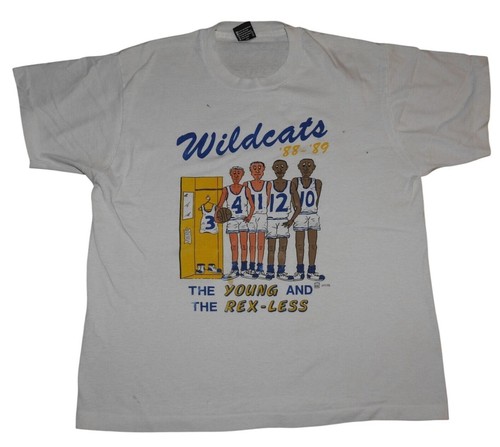 Grand t-shirt vintage 1988-89 Kentucky Wildcats Young and the Rex-Less Chapman