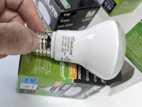 MaxLite® LED R20 Bulb Lamp Dimmable 3 Soft/1 Cool White 2700K 7w (50w repl) - Picture 5 of 14