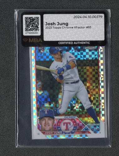 2023 Topps Chrome Baseball X-Fractor #93 Josh Jung RC