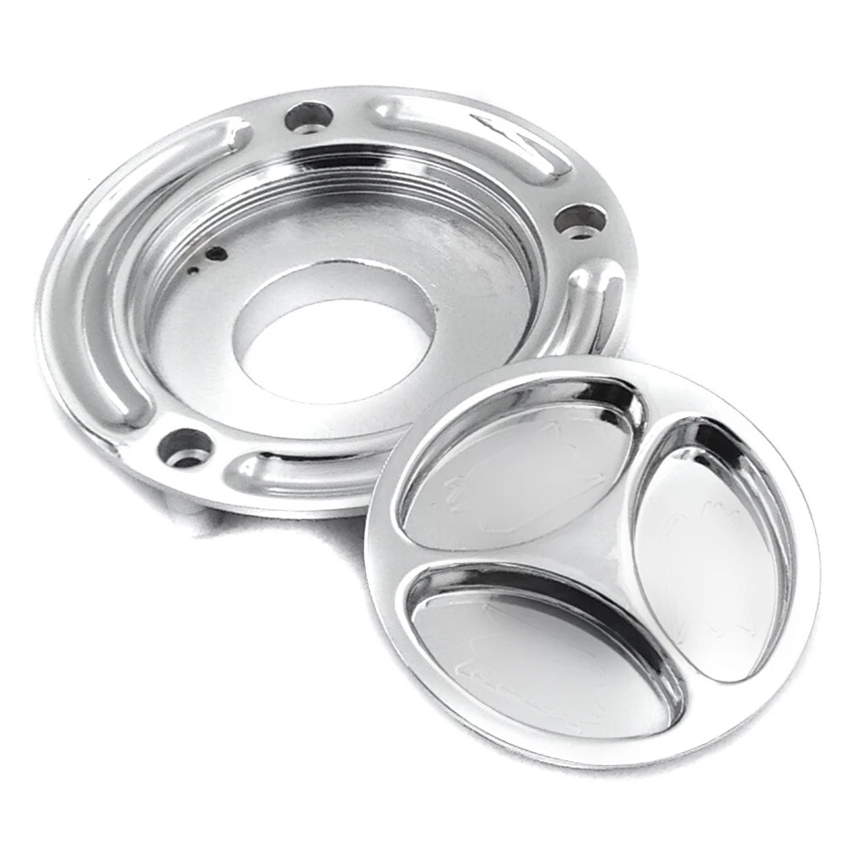 Tapa de tanque de combustible cromada sin llave para Suzuki SV650 SV650S 2003-2008 Foto 3 de 4