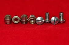 STAINLESS REPLACEMENT GRIP SCREWS & BUSHINGS FOR COLT M1911 & CLONES