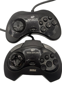 SEGA Saturn Controller MK-80100 & OEM Model 2 Game Controller MK-80116 Bundle