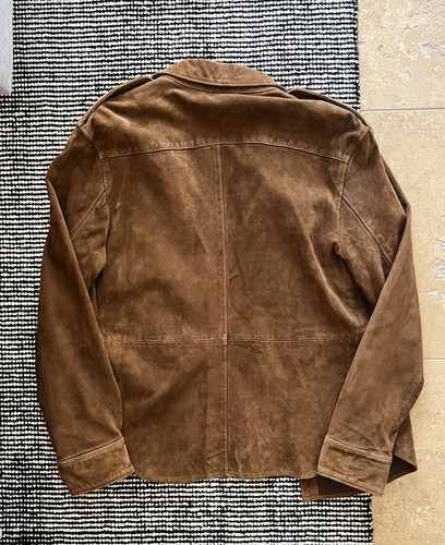 New Polo Ralph Lauren Brown Luxe Suede Shirt Jacket - Large L NWT $1,000 MSRP - Picture 5 of 9