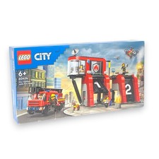 LEGO City Feuerwehrstation 60414 – Drehleiterfahrzeug & 5 Minifiguren, ab 6 Jahr