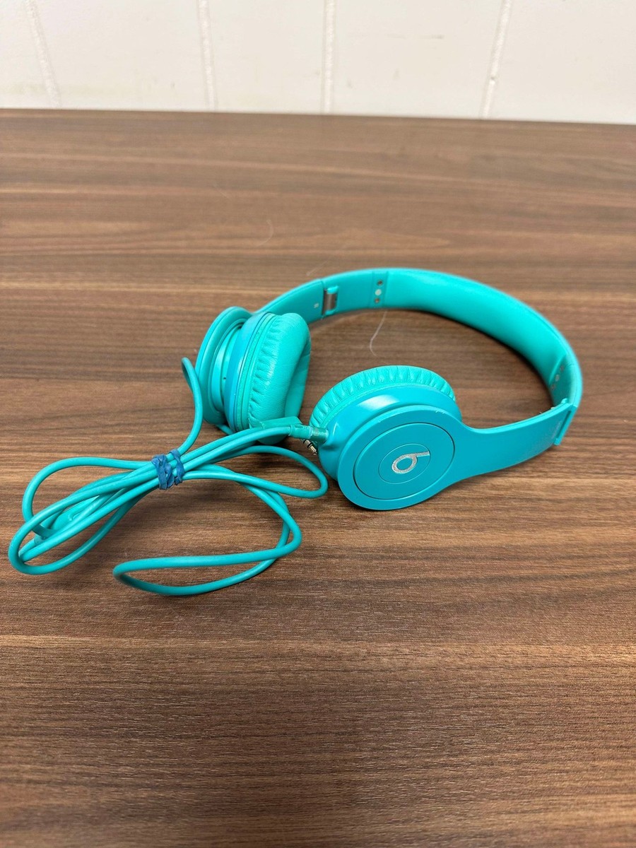 Beats by Dr. Dre Solo HD Aqua Green Wired Headphones Very