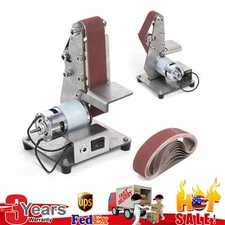 DIY Mini Belt sander Knife Apex Edge sharpener Polishing Grinding Machine w/Belt