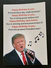 Funny Birthday card Trump