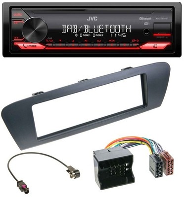 JVC Bluetooth USB DAB MP3 Autoradio für Renault Scenic (ab 12) - grau