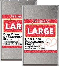 2PACK Large Dog Door Replacement Flap w/ Screw Doggie Door for petsafe pac11 B18