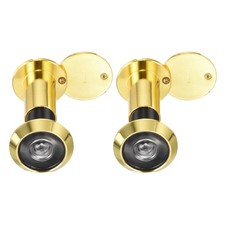 2pcs 9/16\" 180&deg; Door Peephole with Gold Door Cover