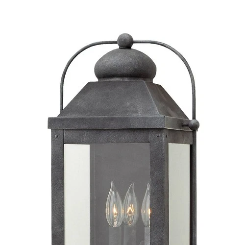Hinkley Anchorage 24 1/4" Wide Aged Zinc Outdoor Lantern Wall Light - Picture 4 of 10