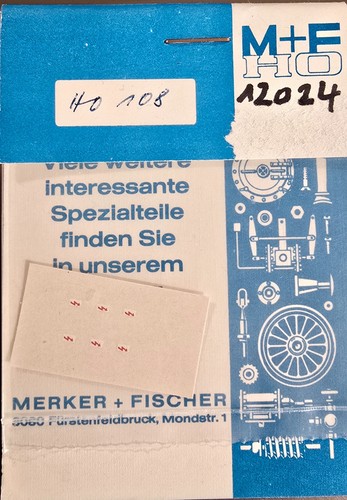 Rotulación M+F H0 12024 Destellos Alta Tensión 6 Piezas | Zustand: Neu