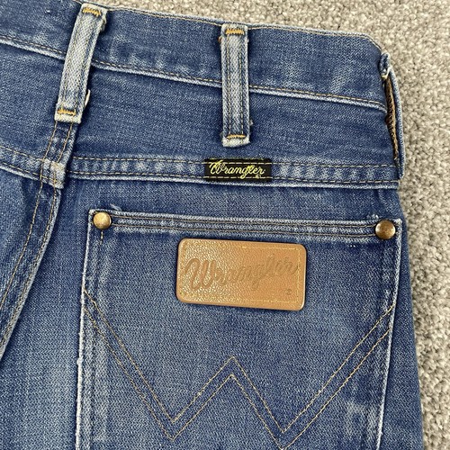 True Vintage WRANGLER No Fault Jeans Mens 28x34 (Fits 26x34) 70s 80s Tall Cowboy - Picture 3 of 13