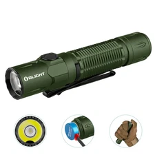 Olight Warrior 3S Tactical Flashlight  2300 LMS Handheld Flashlights - OD Green