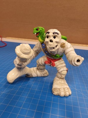 Vintage 1994 Monster Force Doo-Mummy Action Figure Playmates Mummy Snake Bone Cl
