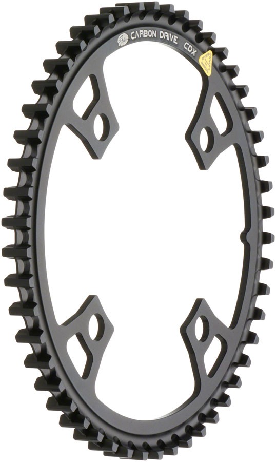 Gates Carbon Drive CDX CenterTrack Front Belt Drive Ring - 55t, 4-Bolt, 104mm BC