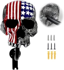 Motorcycle Accessories Helmet Holder Wall Mount, Skull Motorcycle Helmet Rack 
