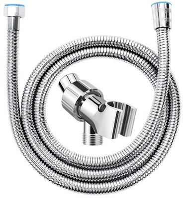 Adjustable Handheld Shower Head Holder and Hose- Premium ABS Bracket- 360 Deg...