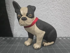 BOSTON TERRIER DOG CAST IRON DOORSTOP