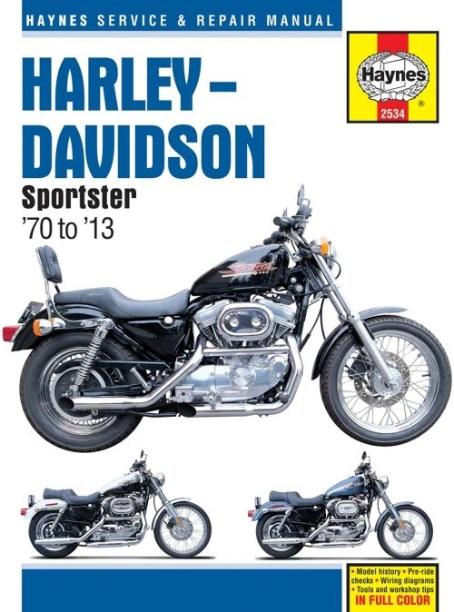 Manual de reparación Haynes 2534 Harley-Davidson Sportster XL,XLH,XLCH,XLS,XLX M2534 Foto 2 de 4