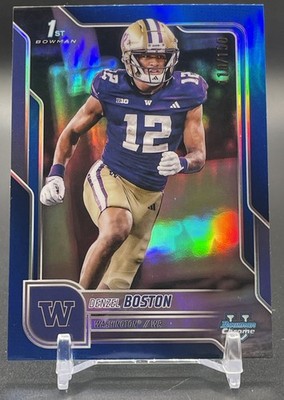 2025 Bowman Chrome U Denzel Boston Prospects Blue Refractor /150