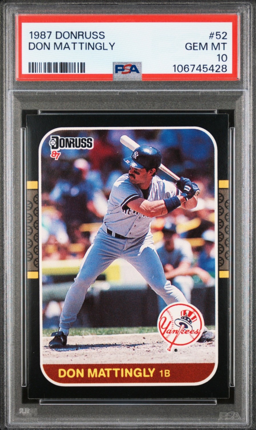 1987 Donruss — 4th Year Base — Don Mattingly — 💎 MINT PSA 10