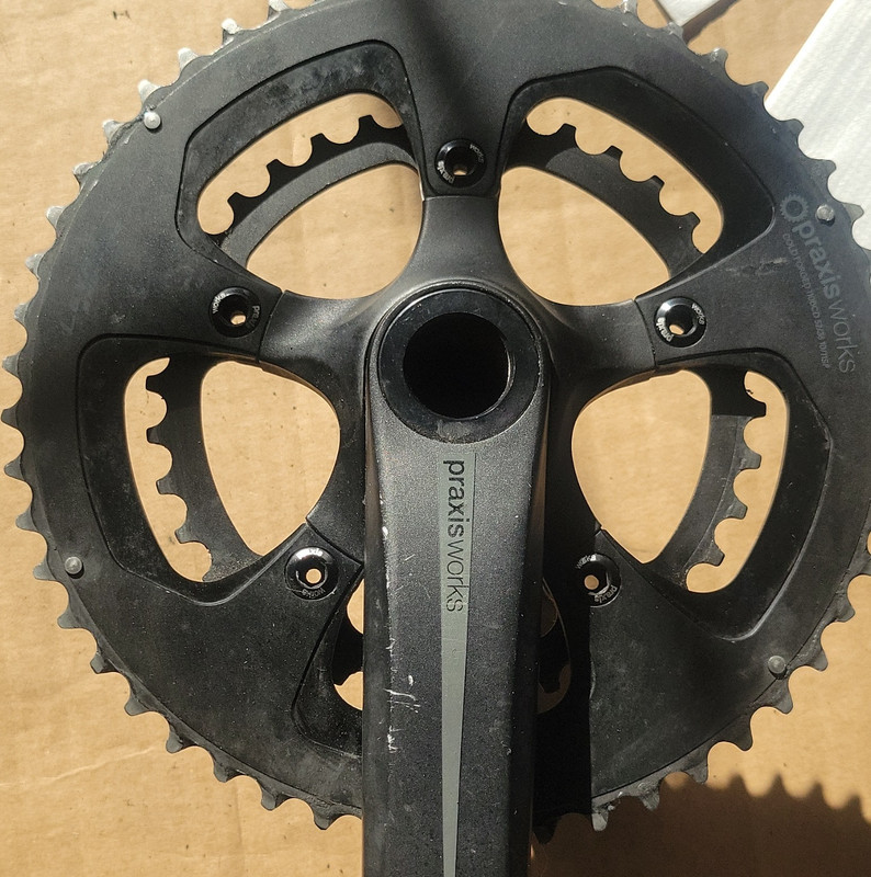 Praxis Works Zayante Road Bike Crankset 170mm Double 10/11 Speed Aluminum Black