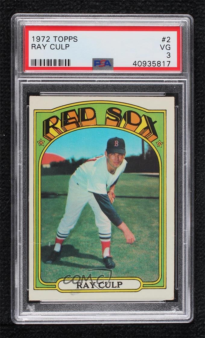 1972 Topps Ray Culp #2 PSA 3 07ke