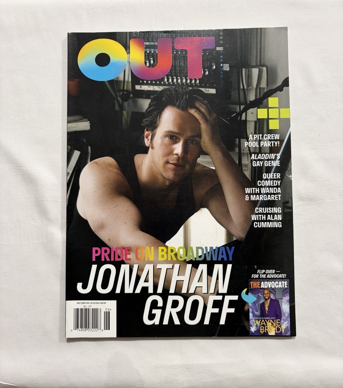 Out/The Advocate Jonathan Groff/Wayne Brady Issue May/June 2024 Magazine