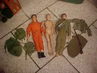 3 Vintage 12" GI JOE Figures w Clothing & Accessories Hasbro Toys