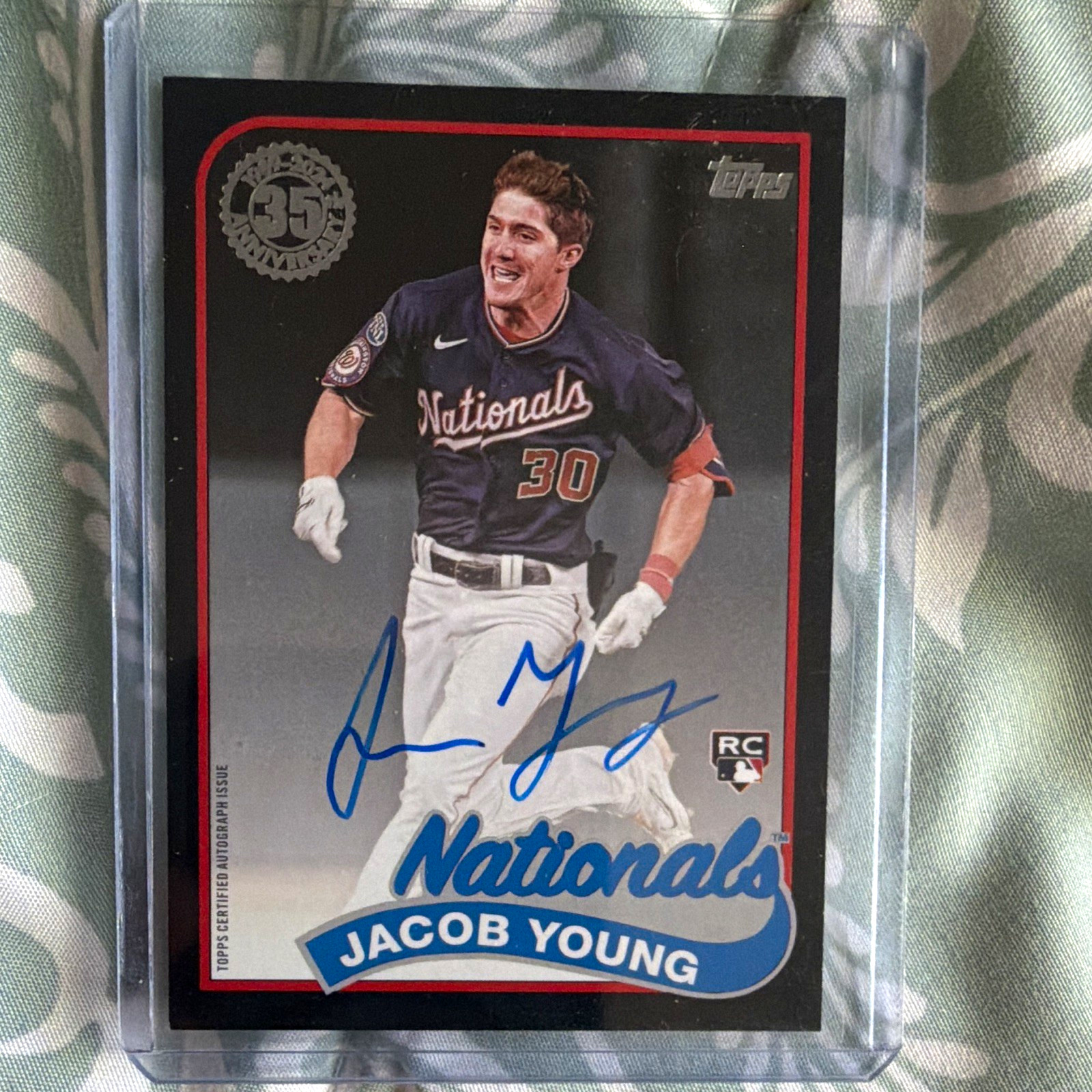 Topps 2024 Update 1989 Autographs Jacob Young RC Auto Black /199 #89BA2-JY