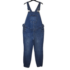 TU Dungarees Blue Maternity Tapered Stretch Denim Women