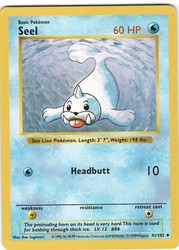 Seel 41/102 Base Set Shadowless Uncommon