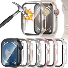 6 Pack Case for Apple Watch SE 2nd Gen Series 6/5/4/SE 40mm with Tempered Glass