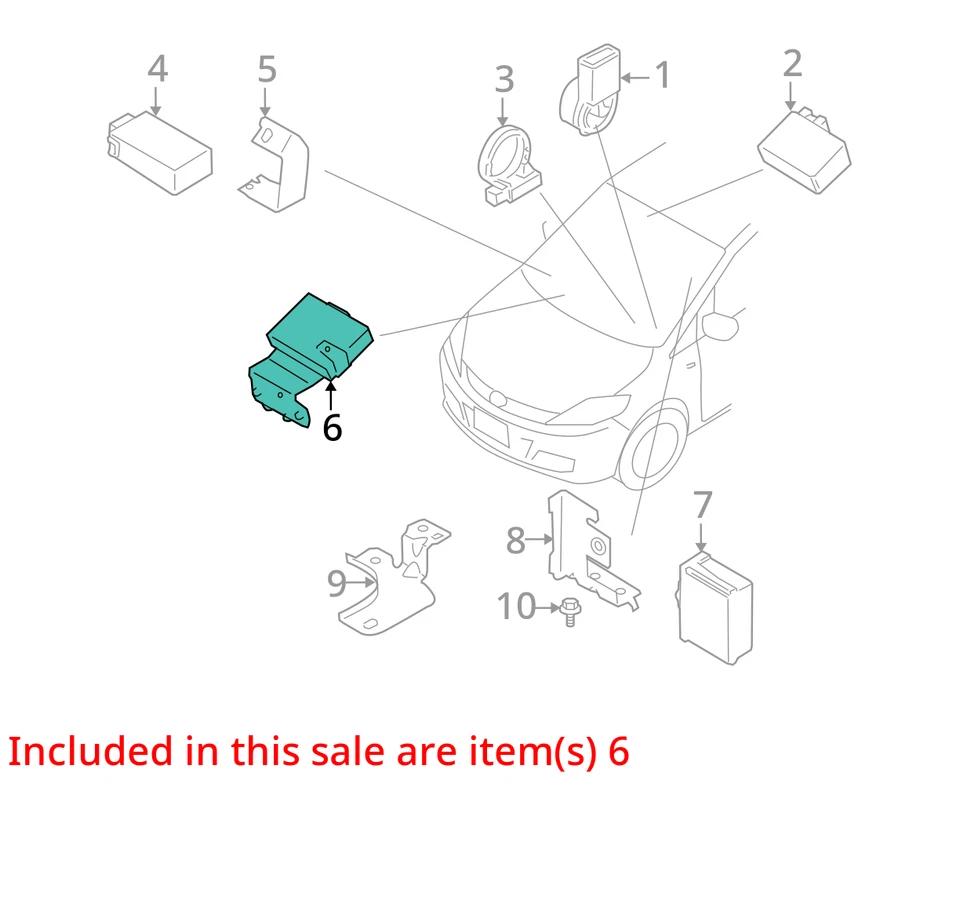 Chasis ECM Body Control BCM tablero derecho compatible 08-10 MAZDA 5 1197459 Foto 4 de 4