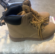 Wonder Nation Tucker Boot Kids Size 3 Wheat Lace-Up Ankle Memory Foam Boots