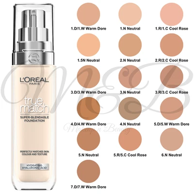 L'Oreal Paris True Match Super-Blendable Liquid Foundation SPF16 30ml *VERSIEGELT*