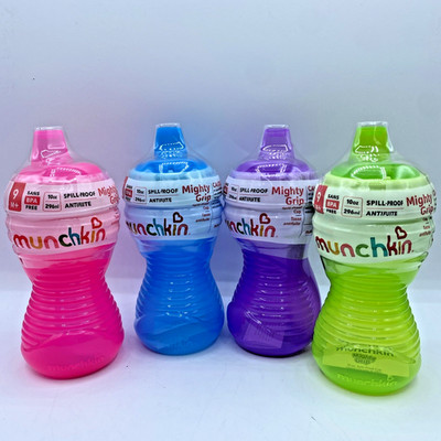 Munchkin Mighty Grip Soft Spout Spill Proof Cup 10oz 9+months Lot of 4