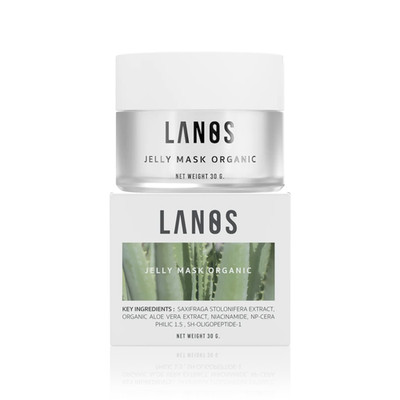 LANOS Jelly Mask Organic Aloe Vera Acne Care Oil Control Sensitive Skin 30g.